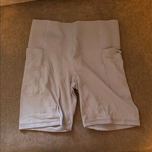 Aerie High-Waisted Light Tan Shorts